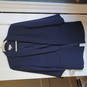 Loft Outlet oversized open navy blazer